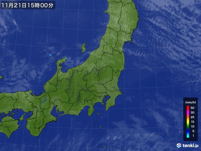 実況天気図(2019年11月21日)