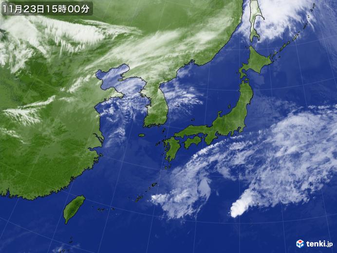 実況天気図(2019年11月23日)