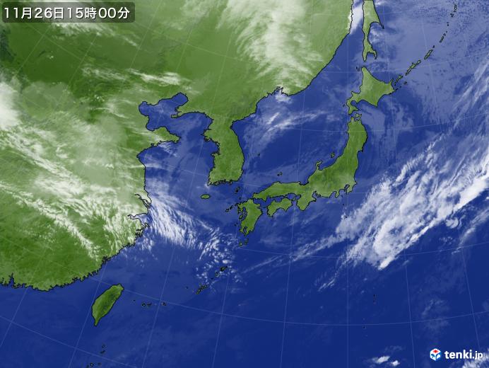 実況天気図(2019年11月26日)