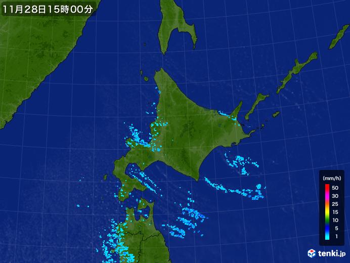 実況天気図(2019年11月28日)