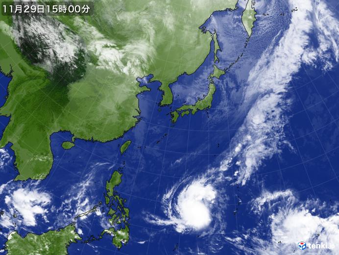 実況天気図(2019年11月29日)