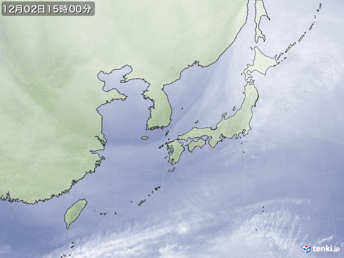 実況天気図(2019年12月02日)