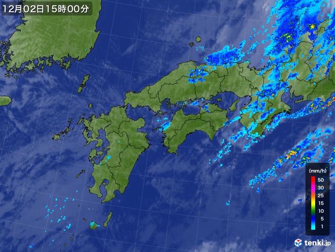 実況天気図(2019年12月02日)