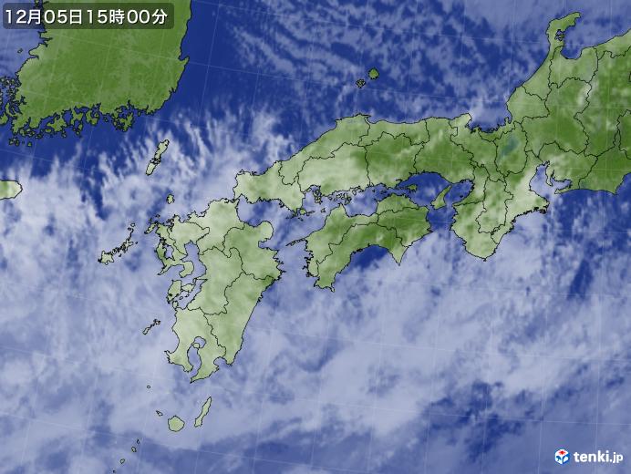 実況天気図(2019年12月05日)