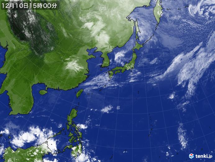 実況天気図(2019年12月10日)