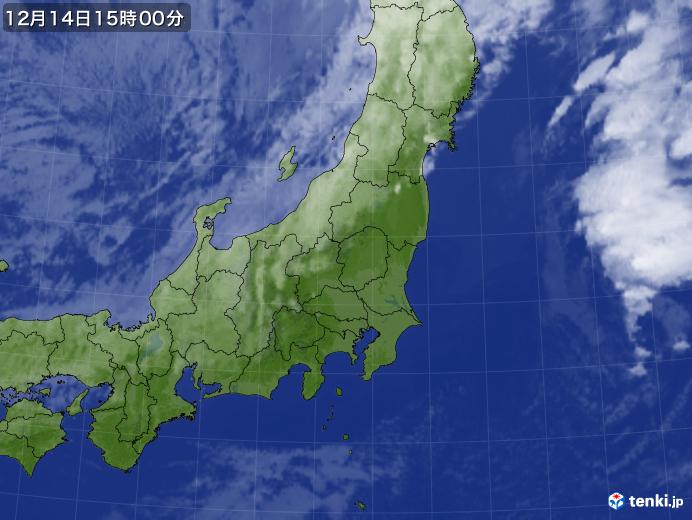 実況天気図(2019年12月14日)