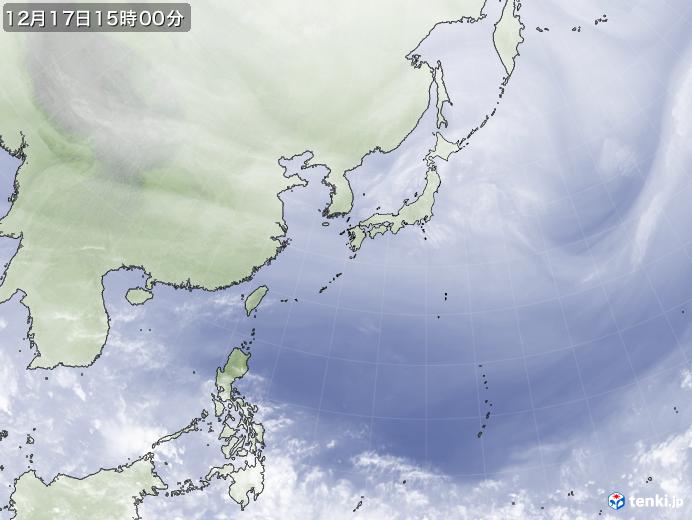 実況天気図(2019年12月17日)