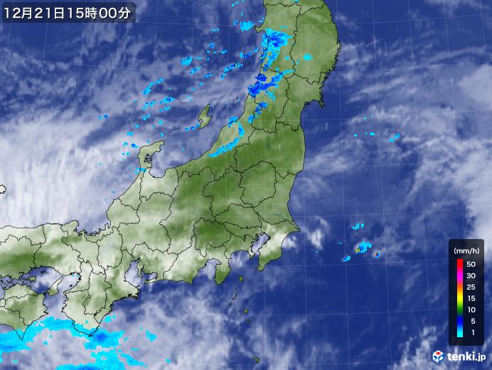 実況天気図(2019年12月21日)