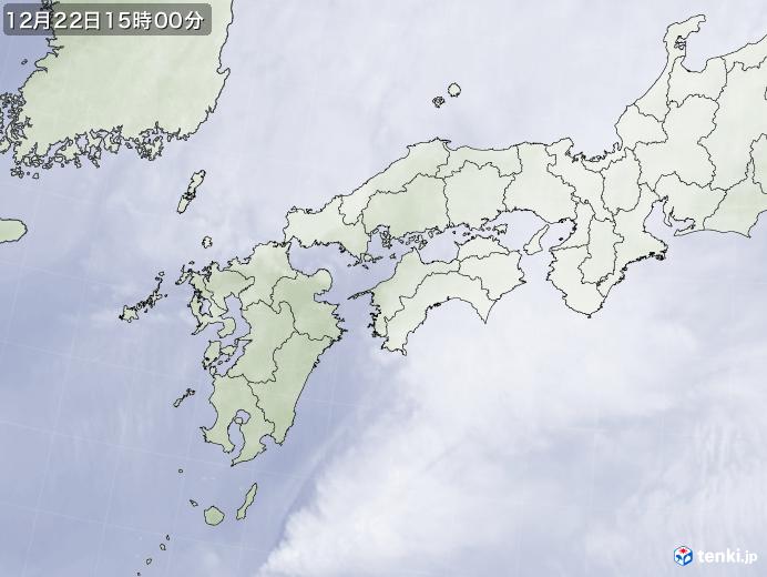 実況天気図(2019年12月22日)