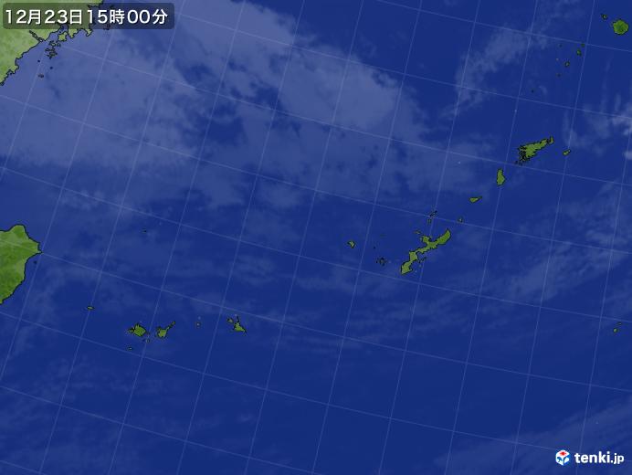 実況天気図(2019年12月23日)