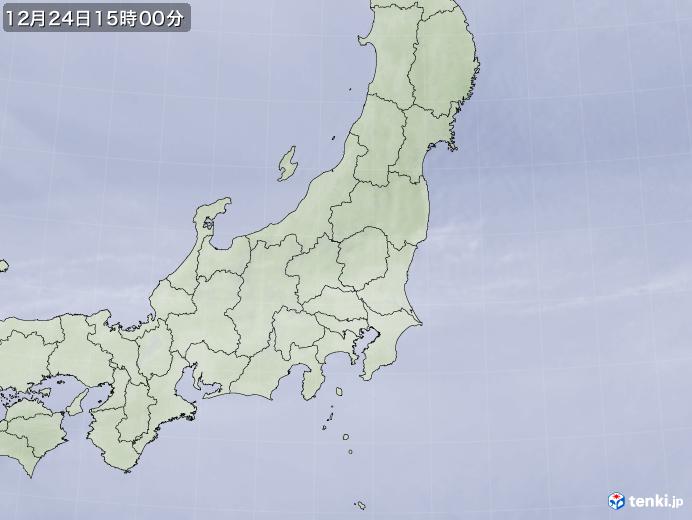 実況天気図(2019年12月24日)