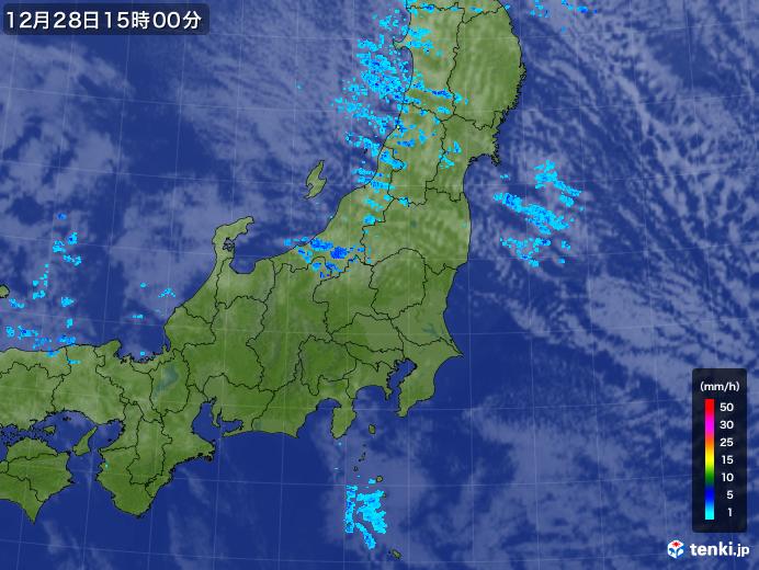 実況天気図(2019年12月28日)