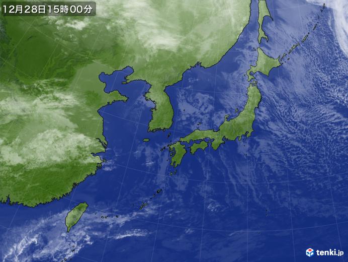 実況天気図(2019年12月28日)