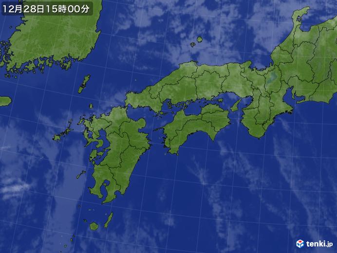 実況天気図(2019年12月28日)