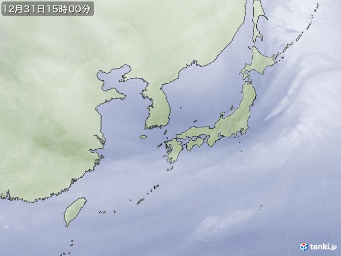 実況天気図(2019年12月31日)