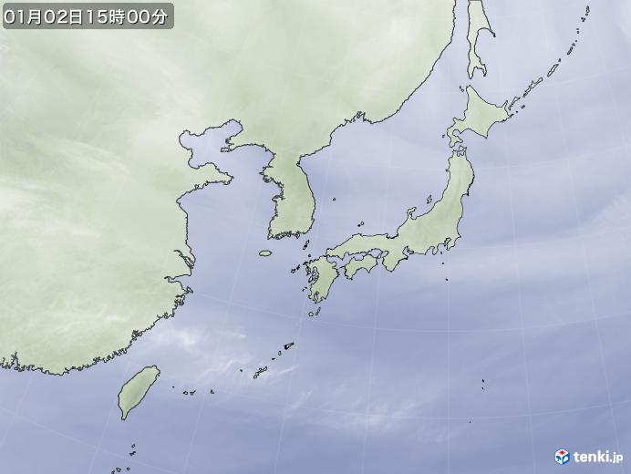 実況天気図(2020年01月02日)