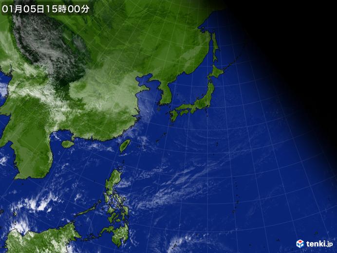 実況天気図(2020年01月05日)