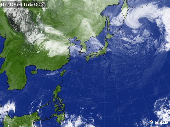 実況天気図(2020年01月06日)