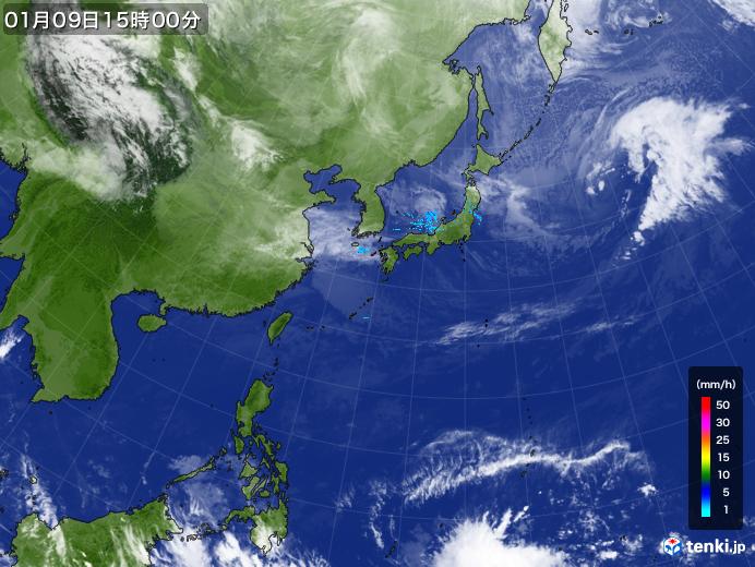 実況天気図(2020年01月09日)