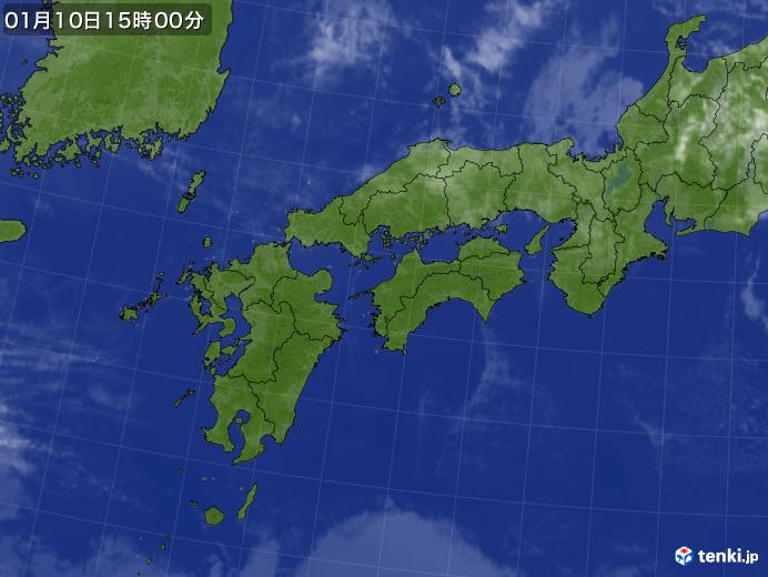 実況天気図(2020年01月10日)