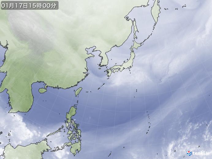 実況天気図(2020年01月17日)