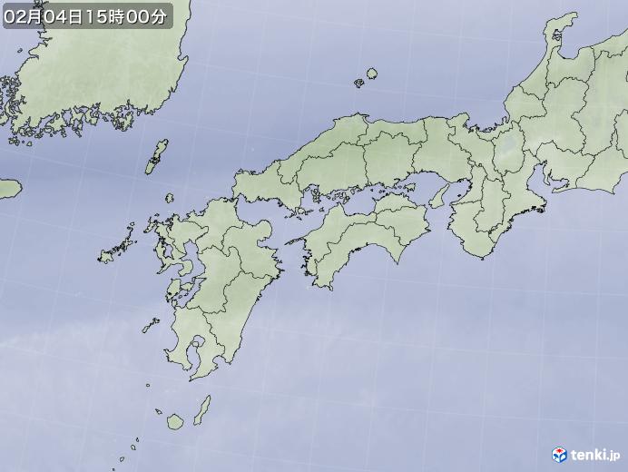 実況天気図(2020年02月04日)