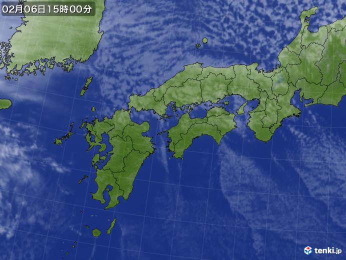 実況天気図(2020年02月06日)