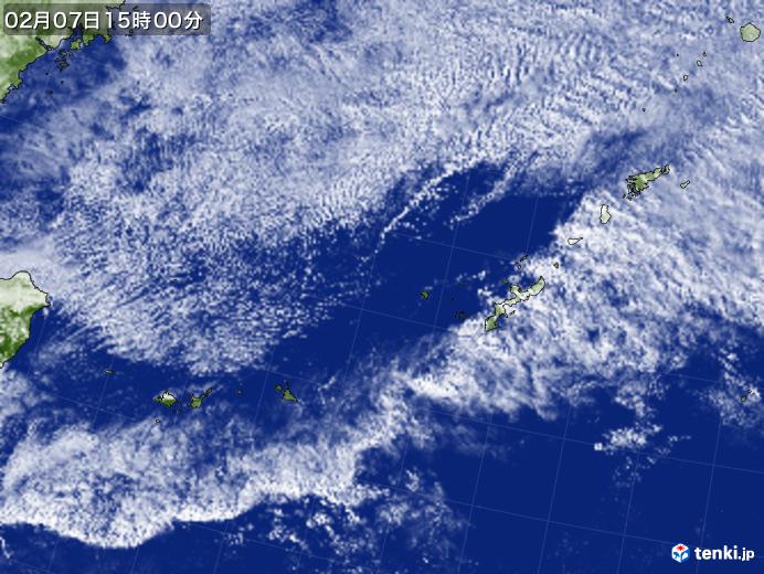 実況天気図(2020年02月07日)
