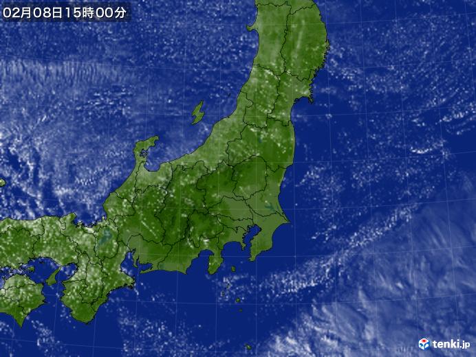 実況天気図(2020年02月08日)