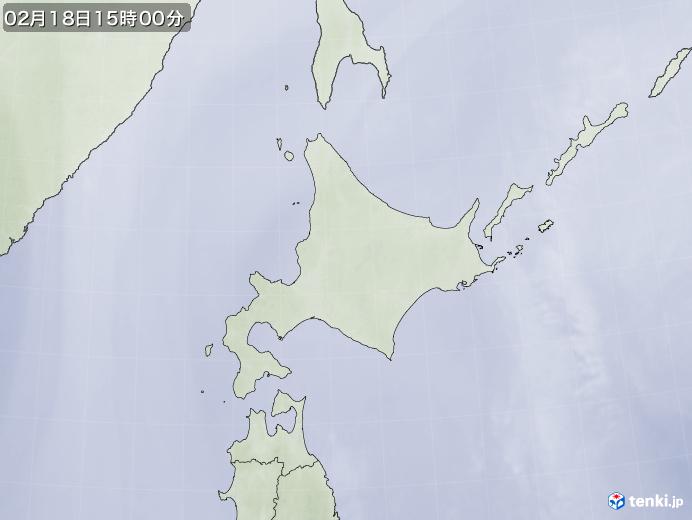 実況天気図(2020年02月18日)