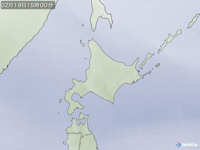 実況天気図(2020年02月19日)