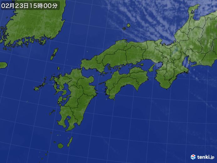 実況天気図(2020年02月23日)