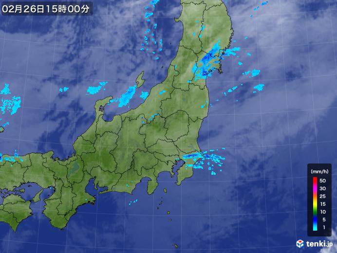 実況天気図(2020年02月26日)