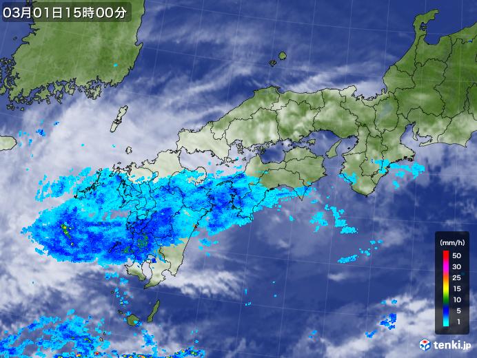 実況天気図(2020年03月01日)