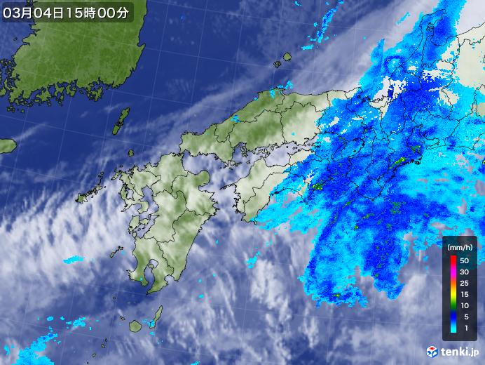 実況天気図(2020年03月04日)