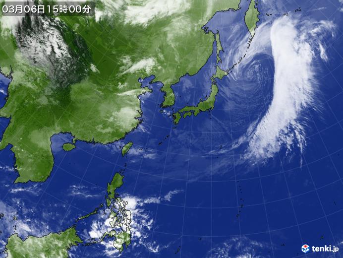 実況天気図(2020年03月06日)