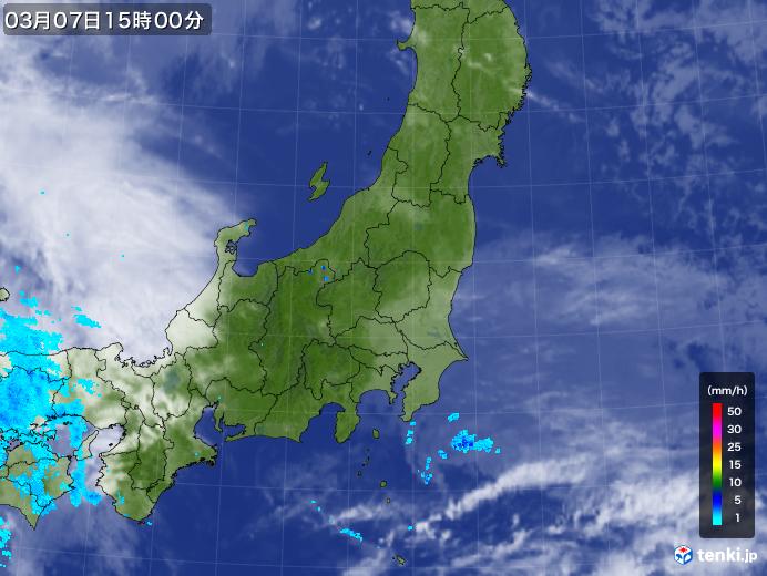 実況天気図(2020年03月07日)