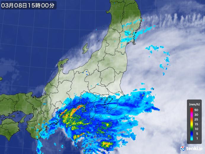 実況天気図(2020年03月08日)