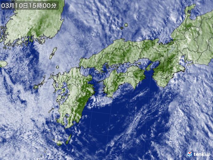 実況天気図(2020年03月10日)