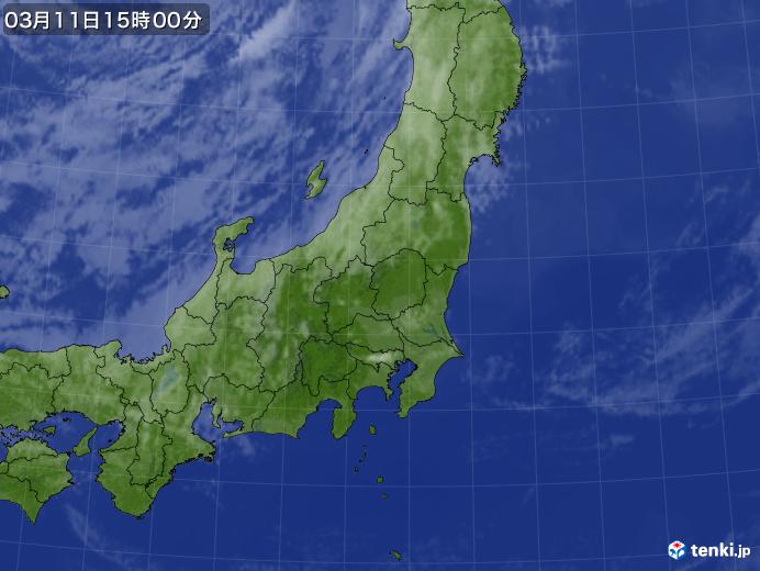 実況天気図(2020年03月11日)