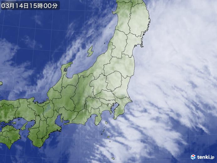 実況天気図(2020年03月14日)