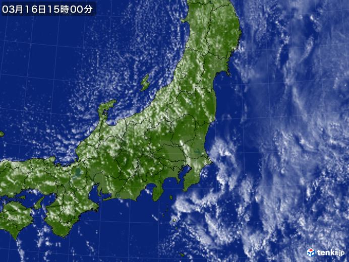 実況天気図(2020年03月16日)