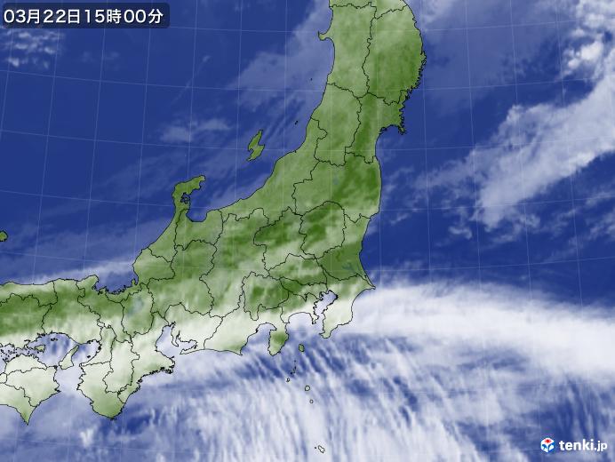 実況天気図(2020年03月22日)