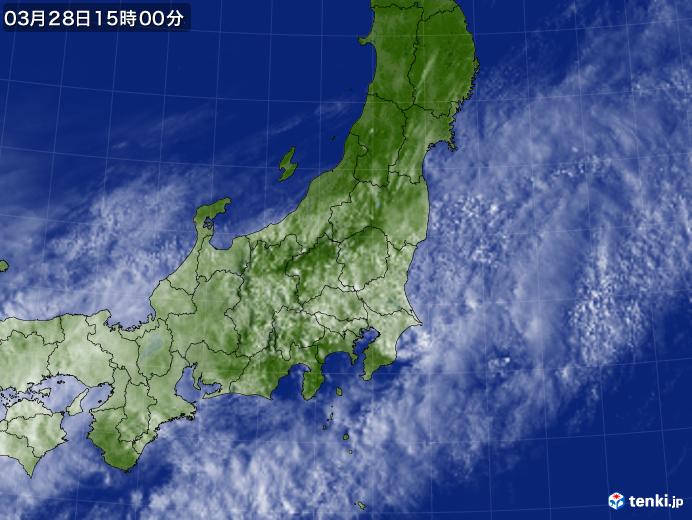 実況天気図(2020年03月28日)