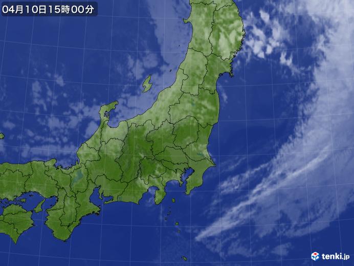 実況天気図(2020年04月10日)