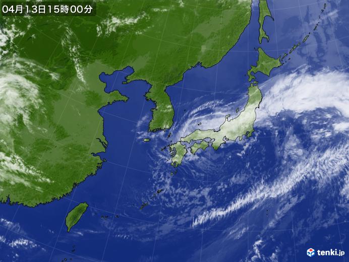 過去の気象衛星 日本付近 年04月13日 日本気象協会 Tenki Jp