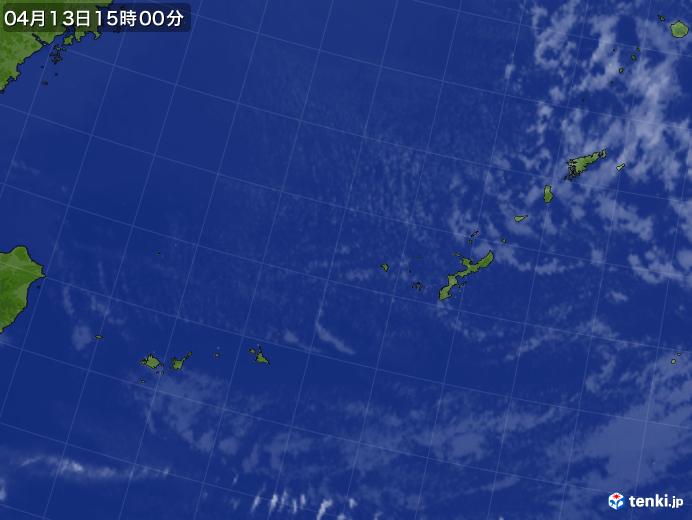 実況天気図(2020年04月13日)