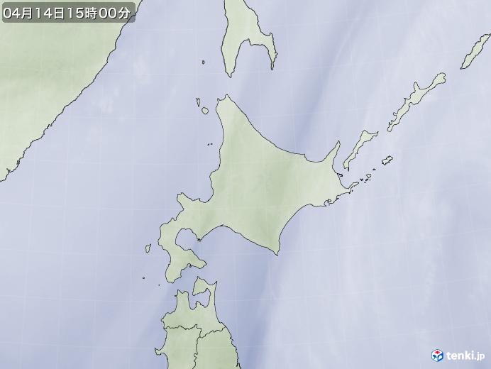 実況天気図(2020年04月14日)