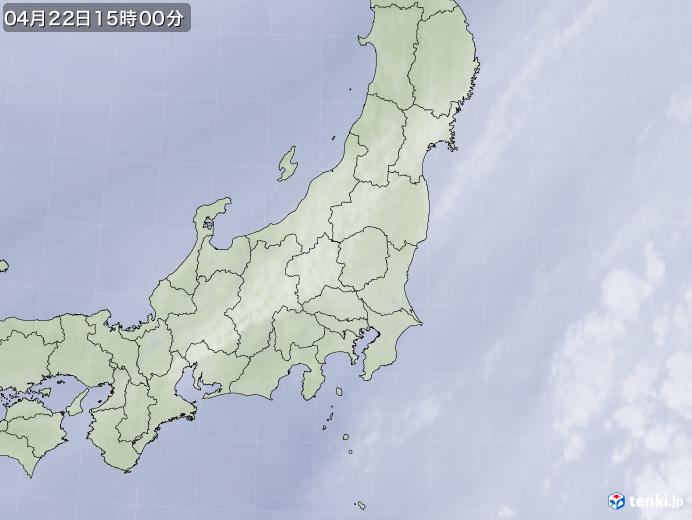 実況天気図(2020年04月22日)