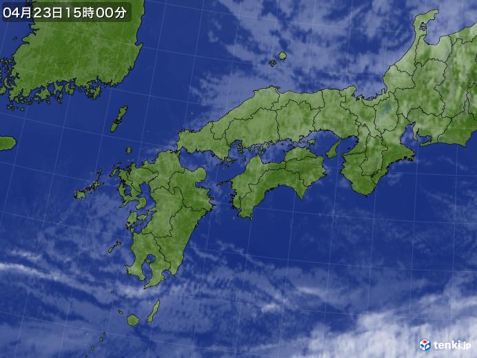 実況天気図(2020年04月23日)